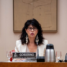 La ministra de Igualdad, Ana Redondo, comparece ante la Comisión de Igualdad del Congreso, a 31 de agosto de 2026, en Madrid (España).
