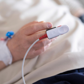 Un paciente en el hospital.