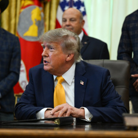 Donald Trump hace un anuncio en la Casa Blanca, a 4 de septiembre de 2026.