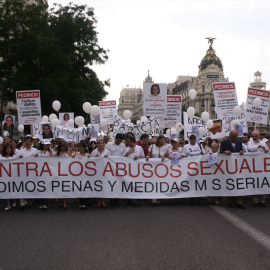 Manifestación contra la pederastia en Madrid. Archivo.