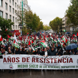 Manifestación ‘50 años de resistencia del pueblo saharaui’, en 2025. Archivo.