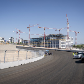 Una curva del circuito. Archivo.