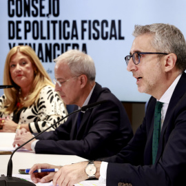 El ministro de Hacienda, Arcadi España, tras el Consejo de Política Fiscal y Financiera