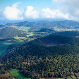 El volcà Croscat i Santa Margarida de la Garrotxa