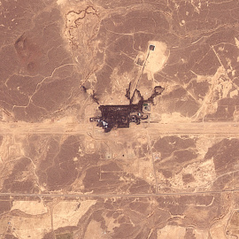 Imagen satelital del oleoducto dañado en Arabia Saudí, a 11 de septiembre de 2026.