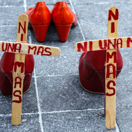 Conmemoración a las mujeres víctimas de crímenes machistas en México, a 9 de marzo del 2020.