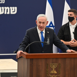 Netanyahu durante una rueda de prensa, en una imagen de archivo.