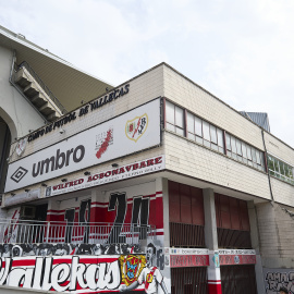 Fachada del estadio de fútbol del Rayo Vallecano, en una imagen de archivo.
