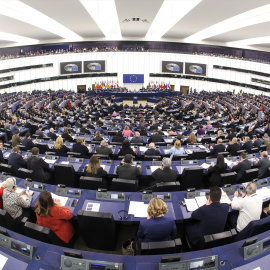 Una visión panorámica del Parlamento Europeo, en una imagen de archivo