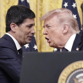 Kevin Warsh y Donald Trump, en mayo pasado en la Casa Blanca.