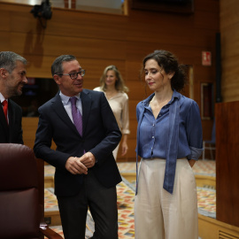 Isabel Díaz Ayuso, durante un pleno en la Asamblea de Madrid.