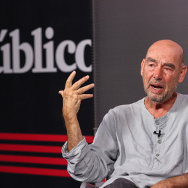 Santiago Alba Rico, ensayista y colaborador de Público, durante la entrevista con este periódico. Madrid (16/09/2026)
