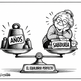 La viñeta de Paco Santero en contra del edadismo.