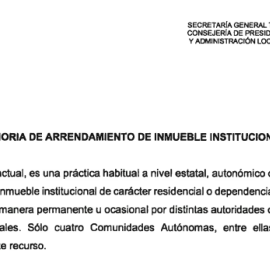 El Gobierno de Ayuso reconoce que el ático era para uso "residencial".