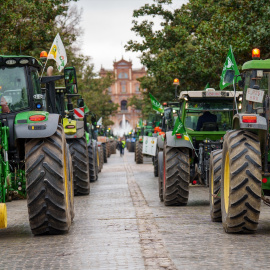Tractorada por las calles de Sevilla, a 10 de febrero de 2026.