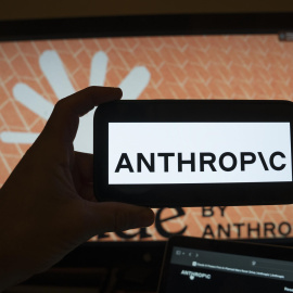Logo de la empresa de inteligencia artificial Anthropic.
