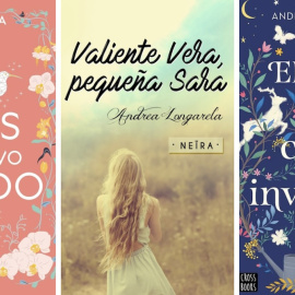 Portadas de algunos libros destacados de Andrea Longarela.