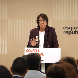 La presidenta adjunta d'ERC, Diana Riba, al Consell Nacional que els republicans han fet aquest dissabte, 19 de setembre. 19/09/2026