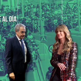 Fotomontaje con las imágenes de José Luis Rodríguez Zapatero y Begoña Gómez.
