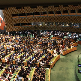 Sesión de apertura de la Asamblea General de la ONU de 2025.