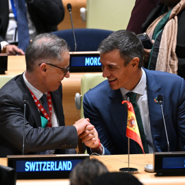 El presidente del Gobierno, Pedro Sánchez durante su asistencia al Evento Partners for Multilateralism en la ONU.