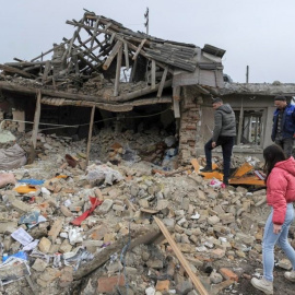 Lviv (Ukraïna). Destrucción provocada por misiles rusos en el oeste de Ucrania EFE/EPA/MYKOLA TYS.