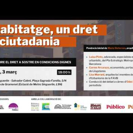 Directo | Santa Coloma analiza la CRISIS DE VIVIENDA con expertos en urbanismo y políticas públicas
