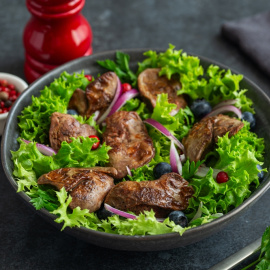 Receta de ensalada de hígados de pollo