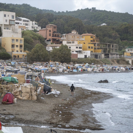 Asentamientos en la playa de El Trampolín.