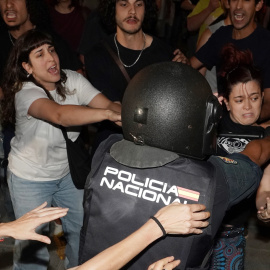 Manifestación, este viernes, en Valladolid.