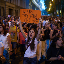 Manifestación en Madrid por el desahucio de Maricarmen, a 26 de septiembre de 2026.