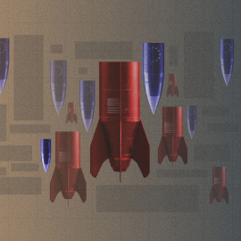 Ilustración sobre la fragmentación de la estrategia europea de rearme.