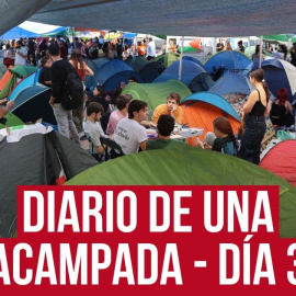 Así es el estado de ánimo en la acampada en Sol: "Hay muy buen ambiente, está siendo muy bonito"