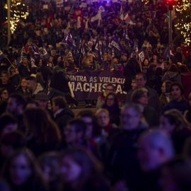 Concentración contra la violencia machista.