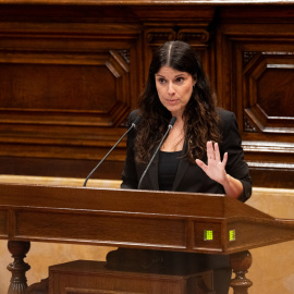 La presidenta de Junts, Mònica Sales, al debat de política general (dimecres 30 de setembre del 2026)