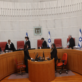 Jueces en la Corte Suprema de Jerusalén.