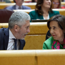 El ministro del Interior de España, Fernando Grande-Marlaska y la ministra de Defensa, Margarita Robles.