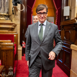 El president de la Generalitat, Salvador Illa, al Parlament durant el debat de política general d'aquest 2026. 01/10/2026