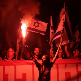 Manifestación contra el gobierno de Netanyahu en Jerusalén, a 11 de septiembre de 2023.