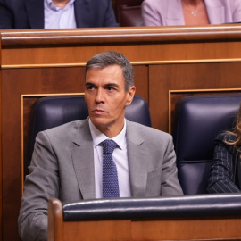 Pedro Sánchez, al ple del Congrés que ha tombat aquest divendres els decrets d'habitatge. 02/10/2026