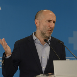 Imagen de archivo del alcalde de Ourense, Gonzalo Pérez Jácome, en una rueda de prensa.
