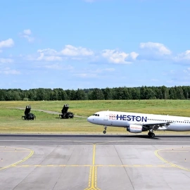El aeropuerto de Vilnius junto a los sistemas de defensa aérea, en una imagen de archivo.