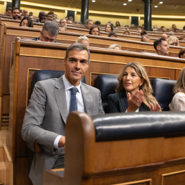 Pedro Sánchez, en el Congreso, este viernes.