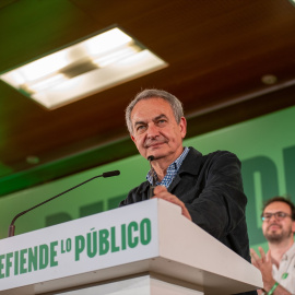 Zapatero, en un acto electoral el pasado abril.