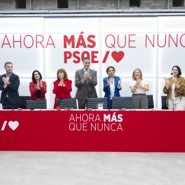 Pedro Sánchez, en la Ejecutiva del PSOE celebrada en Ferraz el pasado lunes.