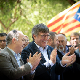 Jordi Turull y Carles Puigdemont en una foto de archivo.