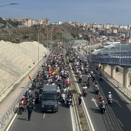 Imagen de archivo de ceutíes durante una manifestación en defensa de la españolidad de la ciudad.