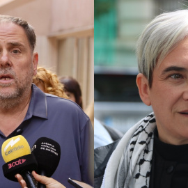 Retrats del president d'ERC, Oriol Junqueras, i l'exalcaldessa de Barcelona, Ada Colau, en imatges de 2026.