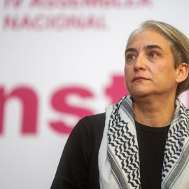 La exalcaldesa de Barcelona, Ada Colau, durante la Assemblea Nacional de Catalunya en Comú, en noviembre de 2024.