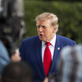 Donald Trump, este viernes, en Washington DC.